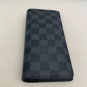 Louis Vuitton Damier Graphite Canvas Brazza wallet